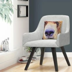 Promo ⭐ Trademark Fine Art Pat Saunders White The Sniffer Decorative Throw Pillow ⭐ -Bargoose shop unnamed file 161