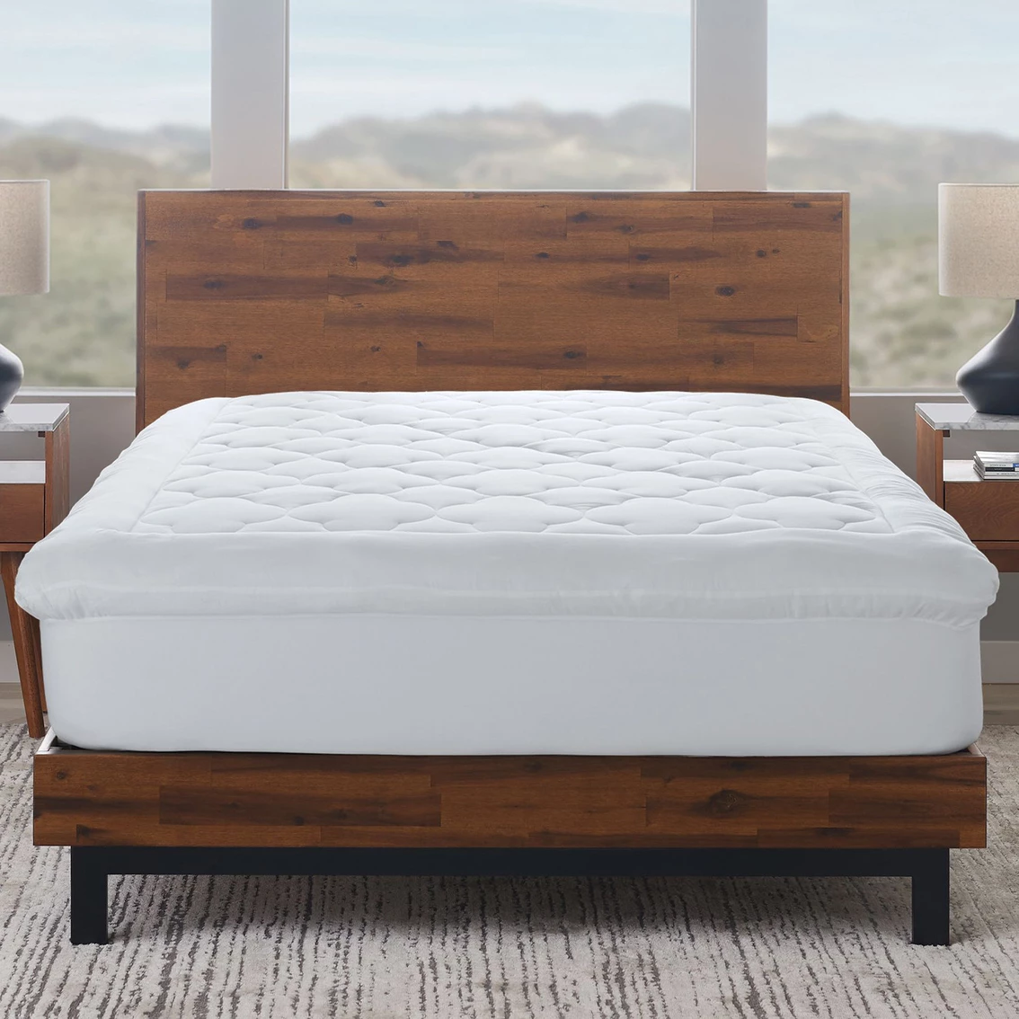 Discount ???? Ella Jayne Gel Fiber Filled 100% Cotton Mattress Topper ???? 4 Discount ???? Ella Jayne Gel Fiber Filled 100% Cotton Mattress Topper ???? - Image 2