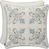 New ???? J. Queen New York Giovani White 18 In. Square Embellished Decorative Throw Pillow ???? -Bargoose shop unnamed file 174