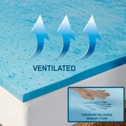 Outlet ???? PureRest Organics Arctic Sleep By Pure Rest 2 In. Marbleized Gel Memory Foam Mattress Topper ✔️ -Bargoose shop unnamed file 1752