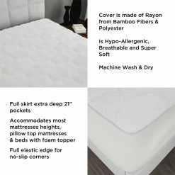 Deals ???? Lavish Home Bamboo Fiber Rayon Mattress Cover ???? 11 Deals ???? Lavish Home Bamboo Fiber Rayon Mattress Cover ???? -Bargoose shop unnamed file 1796