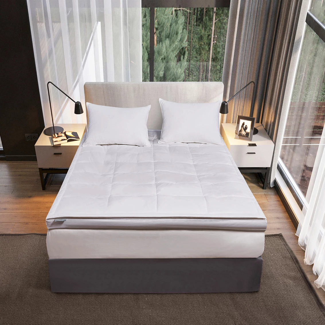 Deals ⌛ Kathy Ireland Home 3 In. Down Fiber Top Featherbed ???? 3 Deals ⌛ Kathy Ireland Home 3 In. Down Fiber Top Featherbed ????