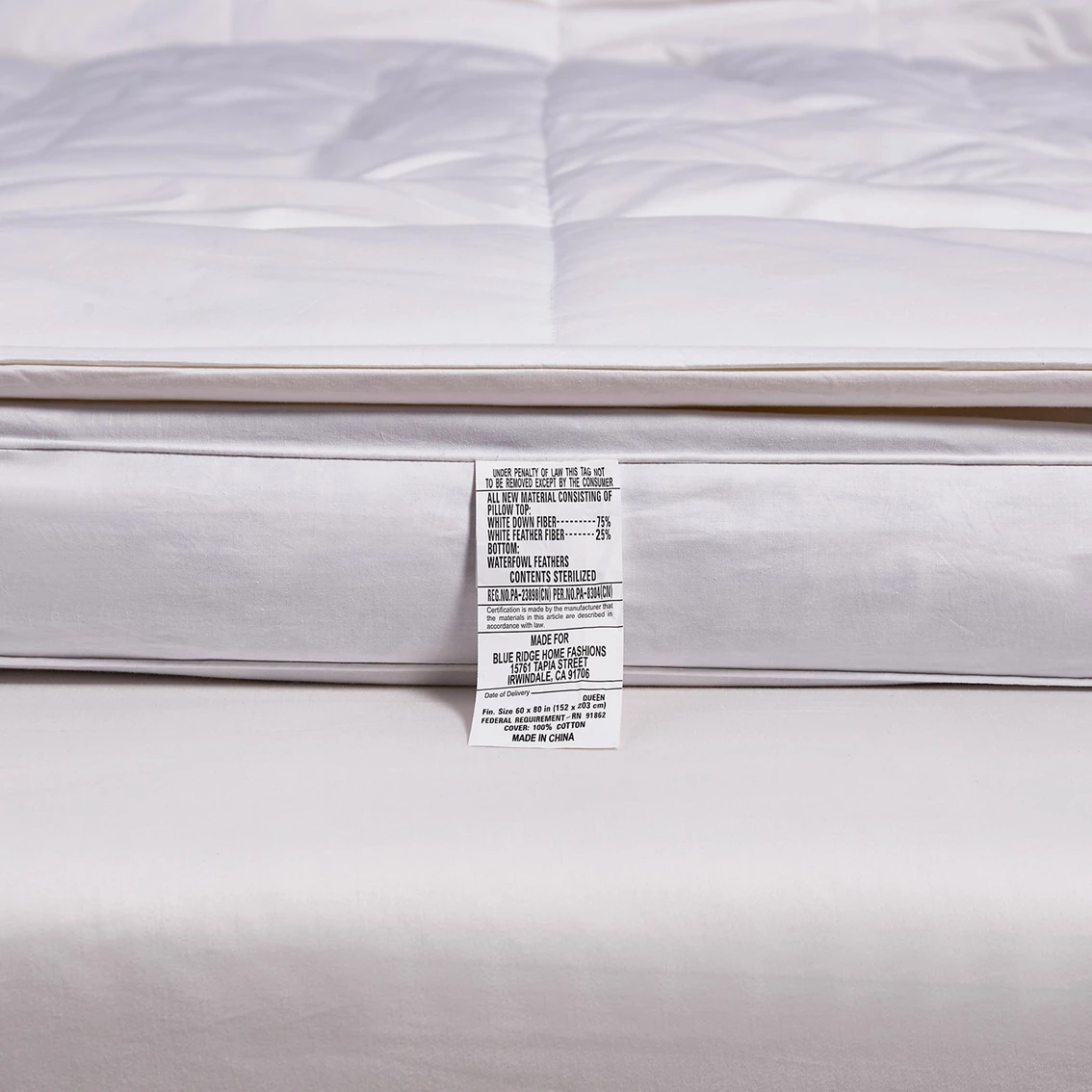 Deals ⌛ Kathy Ireland Home 3 In. Down Fiber Top Featherbed ???? 5 Deals ⌛ Kathy Ireland Home 3 In. Down Fiber Top Featherbed ???? - Image 3