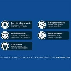 Brand new ???? AllerEase Maximum Allergy Protection Zippered Breathable Pillow Protector ???? -Bargoose shop unnamed file 1837