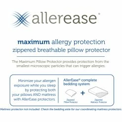 Brand new ???? AllerEase Maximum Allergy Protection Zippered Breathable Pillow Protector ???? -Bargoose shop unnamed file 1838
