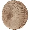 Best Sale ❤️ J. Queen New York Luciana Beige Tufted Round Decorative Throw Pillow ???? -Bargoose shop unnamed file 186