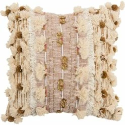 Cheap ✨ Rizzy Home Stripe Blush Polyester Filled Pillow 20 In. X 20 In. ????