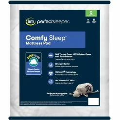 Top 10 ⭐ Serta Comfy Sleep Mattress Pad With Allergen Barrier ????