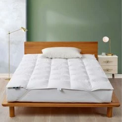 Brand new ✨ Serta 240 Thread Count 90/10 Goose Feather/Down Fiber Featherbed Mattress Topper ???? -Bargoose shop unnamed file 1940