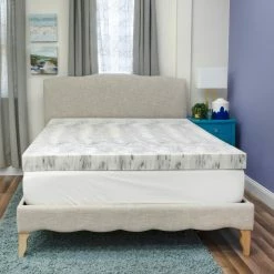 Outlet ⭐ SensorPEDIC 4 In. Bamboo Charcoal Infused Memory Foam Mattress Topper ????