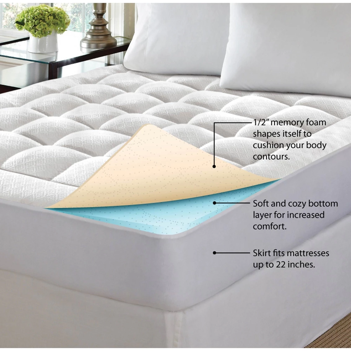 Best reviews of ???? Rio Home Fashions Washable Memory Foam Mattress Pad ⌛ 4 Best reviews of ???? Rio Home Fashions Washable Memory Foam Mattress Pad ⌛ - Image 2