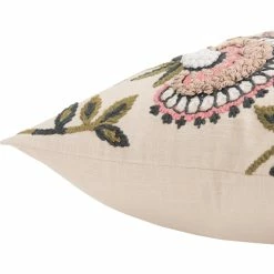 Buy ⌛ Rizzy Home Floral Blush Square Decorative Throw Pillow ???? -Bargoose shop unnamed file 209