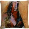 Brand new ???? Trademark Fine Art Joarez Golden Horse Decorative Throw Pillow ???? -Bargoose shop unnamed file 242