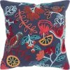 New ???? Rizzy Home Floral Dark Blue Square Decorative Throw Pillow ⌛ 2 New ???? Rizzy Home Floral Dark Blue Square Decorative Throw Pillow ⌛ -Bargoose shop unnamed file 251