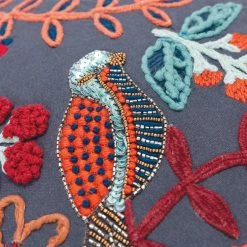 New ???? Rizzy Home Floral Dark Blue Square Decorative Throw Pillow ⌛ -Bargoose shop unnamed file 255