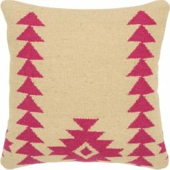 Top 10 ???? Rizzy Home Motif Hot Pink Polyester Filled Pillow 18 In. X 18 In. ????