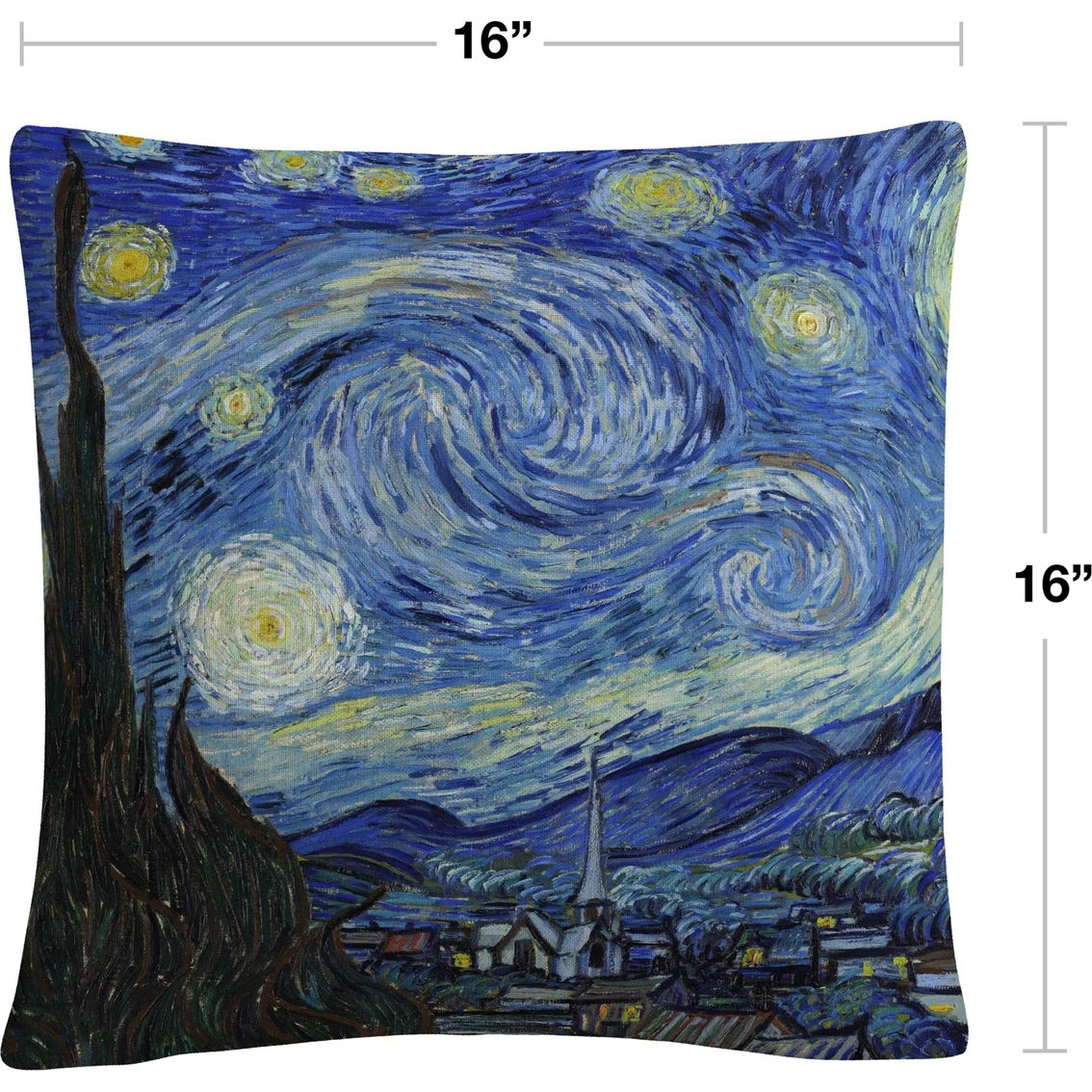Hot Sale ???? Trademark Fine Art Vincent Van Gogh Starry Night Decorative Throw Pillow ⭐ 4 Hot Sale ???? Trademark Fine Art Vincent Van Gogh Starry Night Decorative Throw Pillow ⭐ - Image 2
