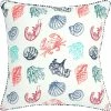 Deals ✔️ Rizzy Home Sea Life Coral Square Decorative Throw Pillow ????