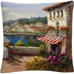 Best deal ???? Trademark Fine Art Rio Italian Afternoon Decorative Throw Pillow ????