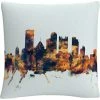 New ???? Trademark Fine Art Pittsburgh PA Skyline Blue Decorative Throw Pillow ???? -Bargoose shop unnamed file 283