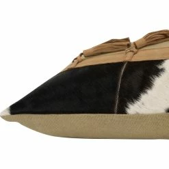 Flash Sale ???? Rizzy Home Hair On Hide Khaki 14 X 26 In. Zipper Closure Polyester Filled Pillow ???? -Bargoose shop unnamed file 295