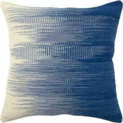 Wholesale ???? Rizzy Home Stripe Blue 20 In. X 20 In. Zipper Closure Polyester Filled Pillow ????