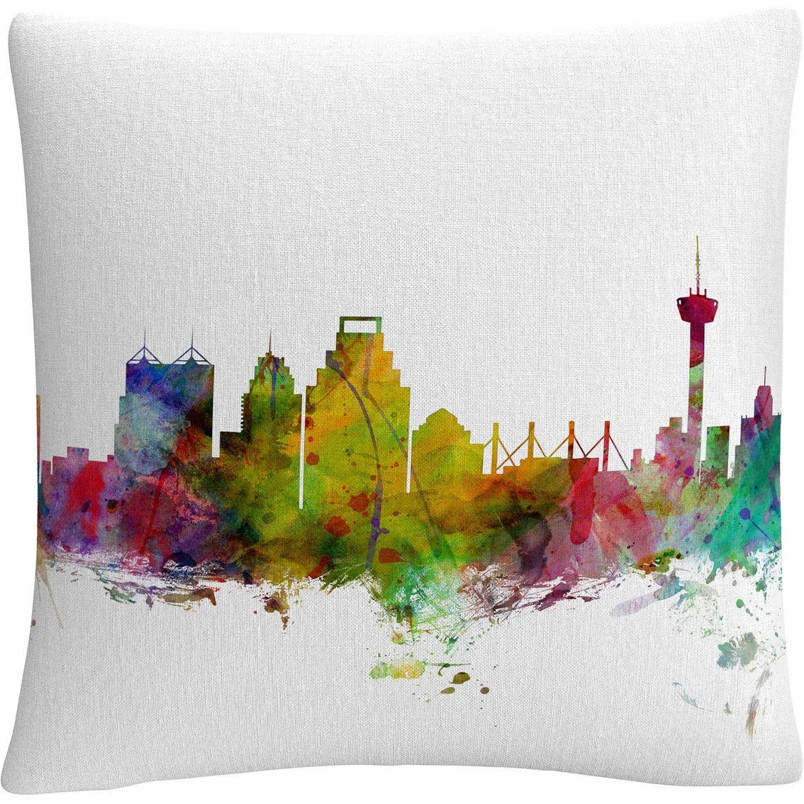 Discount ???? Trademark Fine Art Michael Tompsett San Antonio Texas Skyline Decorative Pillow ✨ 3 Discount ???? Trademark Fine Art Michael Tompsett San Antonio Texas Skyline Decorative Pillow ✨