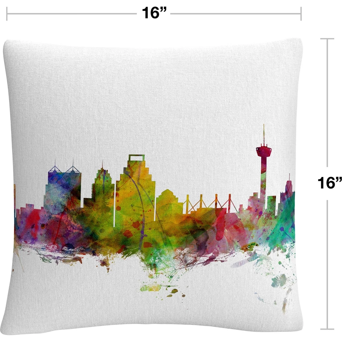 Discount ???? Trademark Fine Art Michael Tompsett San Antonio Texas Skyline Decorative Pillow ✨ 4 Discount ???? Trademark Fine Art Michael Tompsett San Antonio Texas Skyline Decorative Pillow ✨ - Image 2
