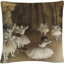 Hot Sale ???? Trademark Fine Art Edgar Degas Ballet Rehearsal Decorative Throw Pillow ????
