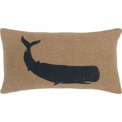 Cheapest ???? Rizzy Home Whale Decorative Throw Pillow ????