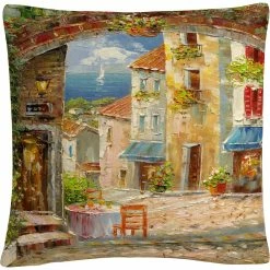 Cheap ???? Trademark Fine Art Rio Capri Isle Decorative Throw Pillow ????