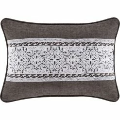 Wholesale ???? J. Queen New York Flint Charcoal Boudoir Decorative Throw Pillow ⌛