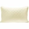 Best Sale ???? BedVoyage Luxury 100% Viscose From Bamboo Quilted Decorative Pillow Ivory ⌛