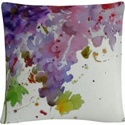 Deals ???? Trademark Fine Art Harvest I Purple Abstract Decorative Throw Pillow ✨