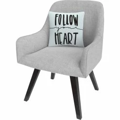 Cheapest ???? Trademark Fine Art Typographic Follow Your Heart Decorative Throw Pillow ???? -Bargoose shop unnamed file 427