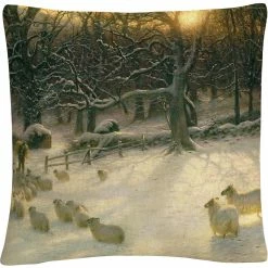 Hot Sale ???? Trademark Fine Art The Shortening Winters Day Decorative Throw Pillow ✔️