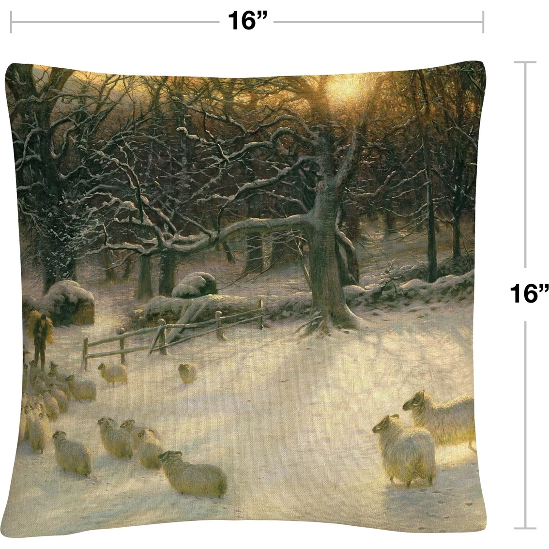 Hot Sale ???? Trademark Fine Art The Shortening Winters Day Decorative Throw Pillow ✔️ 4 Hot Sale ???? Trademark Fine Art The Shortening Winters Day Decorative Throw Pillow ✔️ - Image 2