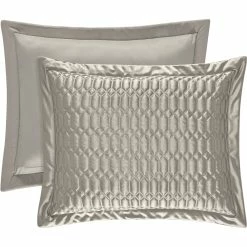 Best Pirce ???? J. Queen New York Satinique Silver Standard Quilted Sham ????