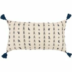 Cheap ???? Rizzy Home Geometric Dark Blue Polyester Filled Pillow ????