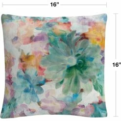 Outlet ✔️ Trademark Fine Art Danhui Nai Succulent Florals Crop Decorative Throw Pillow ???? -Bargoose shop unnamed file 472
