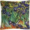 Buy ???? Trademark Fine Art Vincent Van Gogh Irises At Saint Remy Decorative Throw Pillow ????