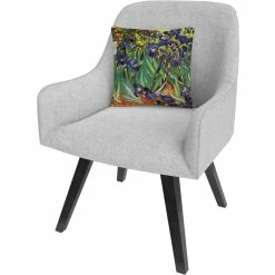 Buy ???? Trademark Fine Art Vincent Van Gogh Irises At Saint Remy Decorative Throw Pillow ???? -Bargoose shop unnamed file 493