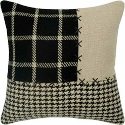 Coupon ???? Rizzy Home Color Block Black 20 In. X 20 In. Zipper Closure Polyester Filled Pillow ????