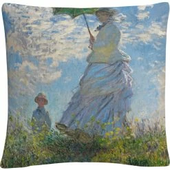 Best reviews of ???? Trademark Fine Art ???? Woman With A Parasol Decorative Throw Pillow ????