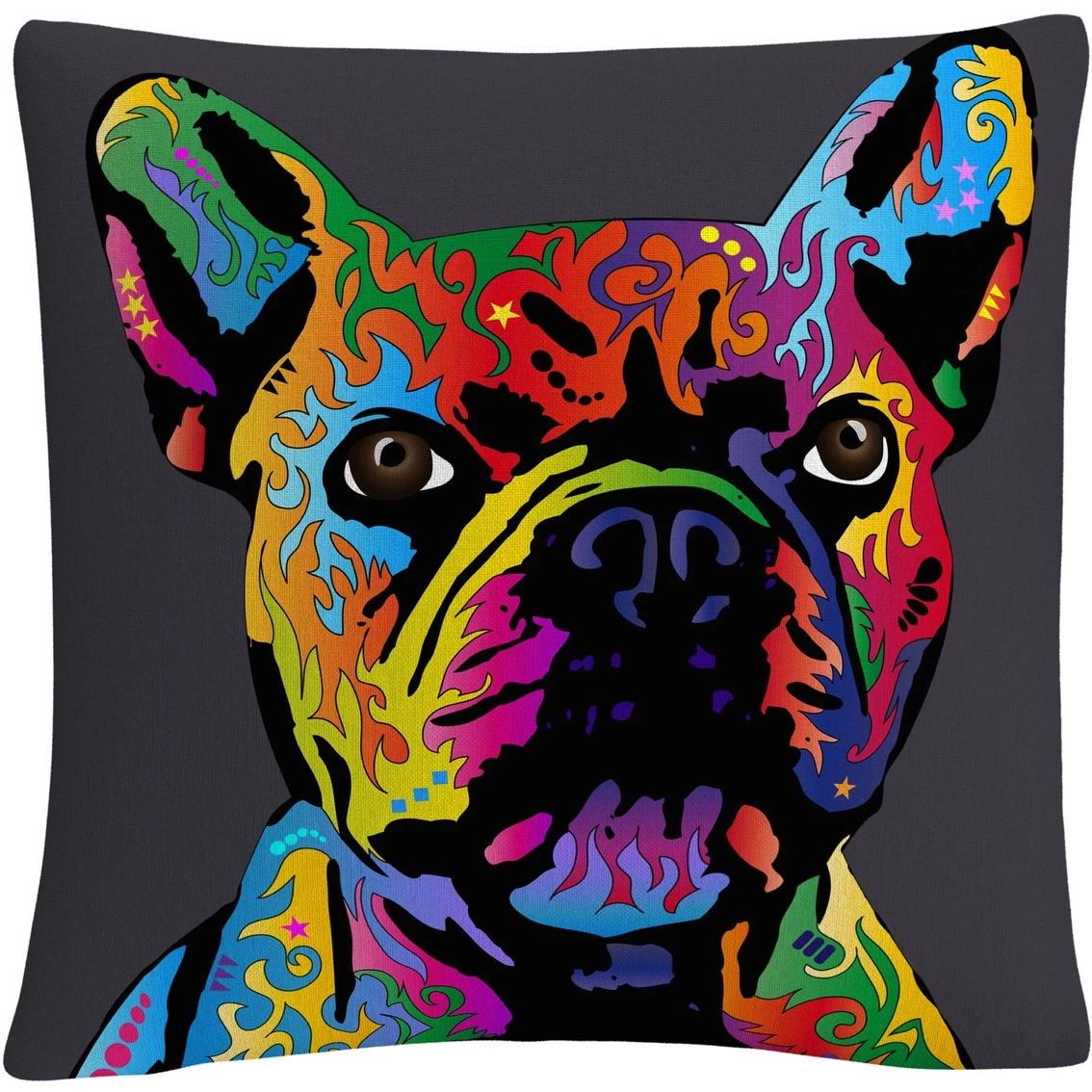 Best deal ???? Trademark Fine Art French Bulldog Grey Decorative Throw Pillow ✔️ 3 Best deal ???? Trademark Fine Art French Bulldog Grey Decorative Throw Pillow ✔️