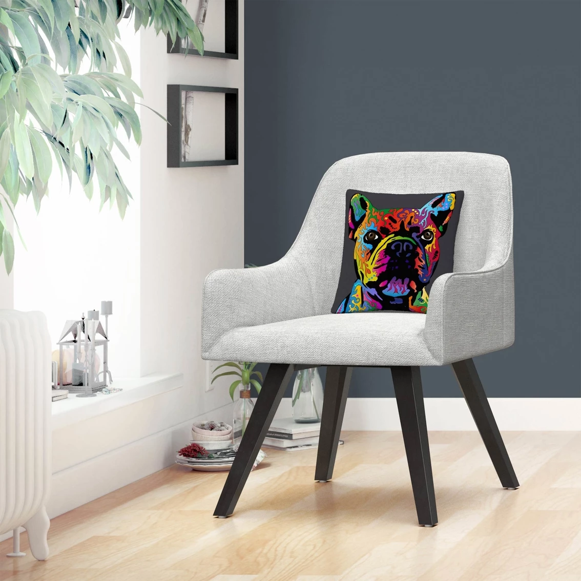 Best deal ???? Trademark Fine Art French Bulldog Grey Decorative Throw Pillow ✔️ 6 Best deal ???? Trademark Fine Art French Bulldog Grey Decorative Throw Pillow ✔️ - Image 4