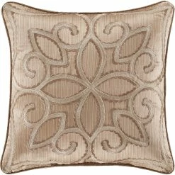 Discount ???? J. Queen New York Decade Gold Square Decorative 18 In. Throw Pillow ????