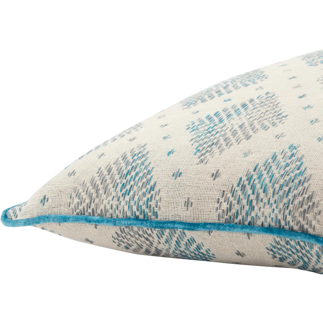 Promo ???? Rizzy Home Diamond Teal Polyester Filled Pillow 22 In. X 22 In. ⭐ 4 Promo ???? Rizzy Home Diamond Teal Polyester Filled Pillow 22 In. X 22 In. ⭐ - Image 2