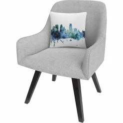 Cheap ???? Trademark Fine Art Minneapolis Minnesota Blue Teal Skyline Decorative Throw Pillow ✨ -Bargoose shop unnamed file 585