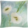 Budget ???? Trademark Fine Art Quiet Pond White Soft Floral Motif Decorative Throw Pillow ✨